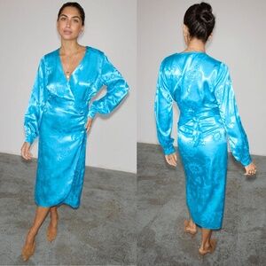 NWT Never Fully Dressed Turquoise Sundazed Summer Vienna Wrap Dress